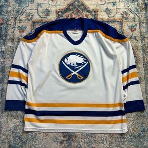 Vintage 80s NHL CCM Buffalo Sabres Perreault Jersey Size XL